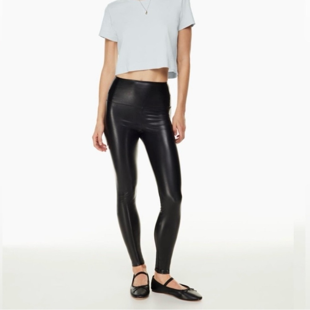 Wilfred Free Daria Faux Leather Leggings Size S
